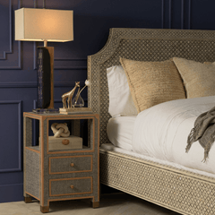 Belize Bone Inlay Bed - Our Boat House