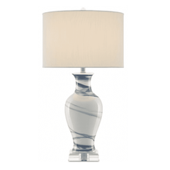 Bellport Navy & White Table Lamp - Our Boat House