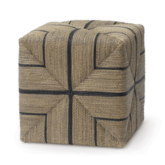 Berkely Ottoman - Natural - Our Boat House