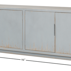 Bermuda Blue Wash 4 - Door Sideboard - Our Boat House