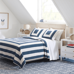 Birch Point Navy Quilt - Our Boat House
