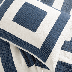 Birch Point Navy Quilt - Our Boat House