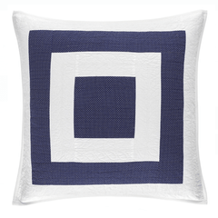 Birch Point Navy Quilted Sham - Our Boat House