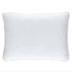 Birdie White Quilted Sham - Our Boat House