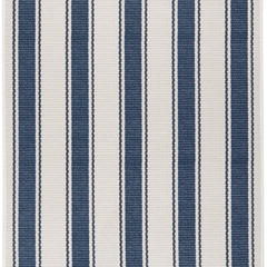 Blue Awning Stripe - Machine Washable Rug - Our Boat House