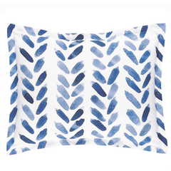 Blue Brush Sham - Our Boat House