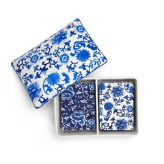 Blue & White Double Deck Playing Cards - Our Boat House