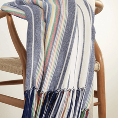 Boardwalk Stripe Multi Throw - Our Boat House