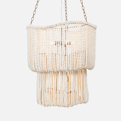 Bora Bora Coco Bead Chandelier - Our Boat House