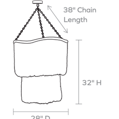 Bora Bora Coco Bead Chandelier - Our Boat House