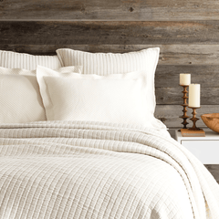 Boyfriend Matelasse Coverlet - Ivory - Our Boat House