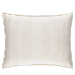 Boyfriend Matelasse Sham - Ivory - Our Boat House
