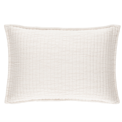 Boyfriend Matelasse Sham - Ivory - Our Boat House