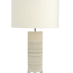 Brady Beaded Column Table Lamp - Our Boat House