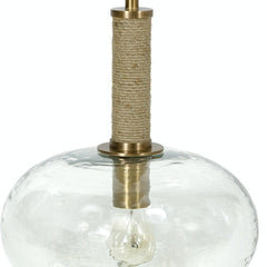 Branton Brass Pendant - Wide - Our Boat House