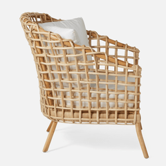 Brianna Rattan Accent Chair - Our Boat House