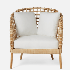 Brianna Rattan Accent Chair - Our Boat House