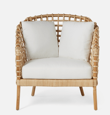 Brianna Rattan Accent Chair - Our Boat House