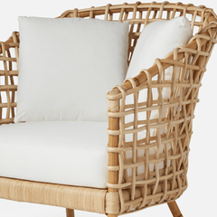 Brianna Rattan Accent Chair - Our Boat House