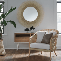 Brianna Rattan Accent Chair - Our Boat House