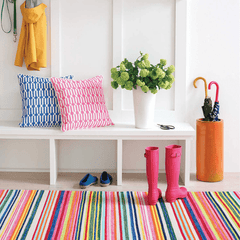 Bright Stripe - Indoor/Outdoor Rug - Our Boat House