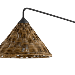 Brighton Rattan Swing Arm Sconce - Our Boat House