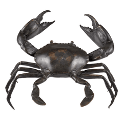 Bronze Crab Shelf Decor - Our Boat House