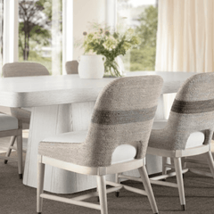Brynn Rope Side Chair - Fog White - Our Boat House