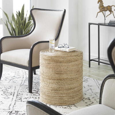 Burbank Banana Leaf Accent Table - Our Boat House
