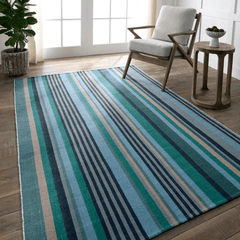 Cabana Coastal Striped Rug - Our Boat House