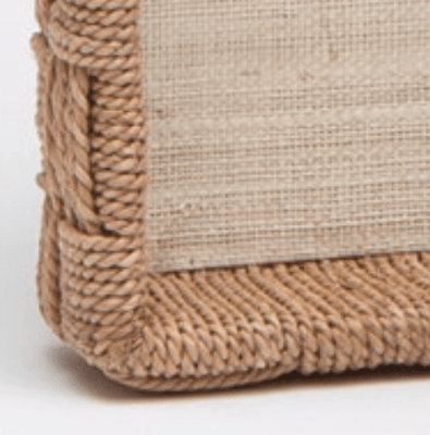 Cadie Cottage Raffia Tray Set - XL Rectangle - Our Boat House