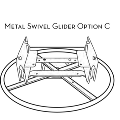 Caicos Slipcovered Swivel Glider - Our Boat House
