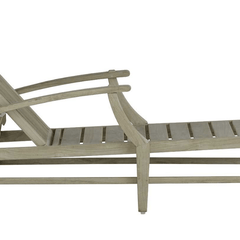 Cape Cod Chaise Lounge - Oyster Teak - Our Boat House