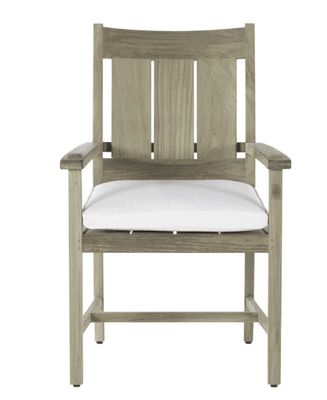 Cape Cod Dining Arm Chair - Oyster Teak - Our Boat House
