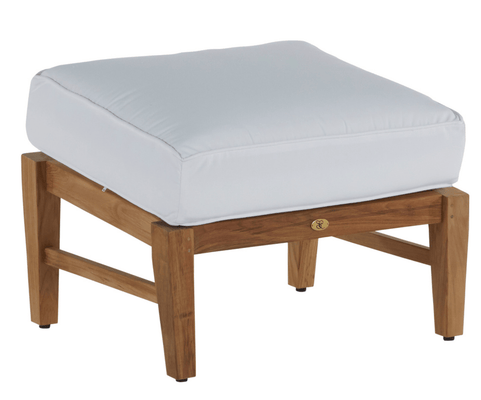 Cape Cod Ottoman - Natural Teak - Our Boat House