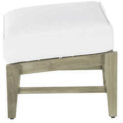 Cape Cod Ottoman - Oyster Teak - Our Boat House