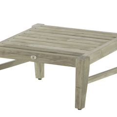 Cape Cod Ottoman - Oyster Teak - Our Boat House