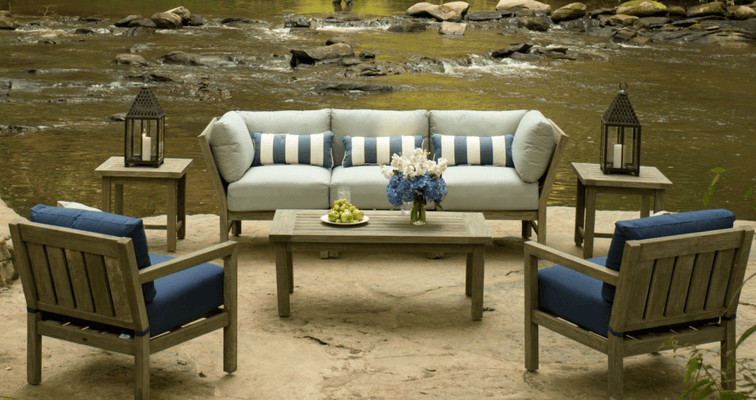 Cape Cod Rectangular Coffee Table - Natural or Oyster Teak - Our Boat House