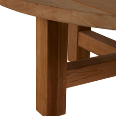 Cape Cod Round Coffee Table - Natural or Oyster Teak - Our Boat House