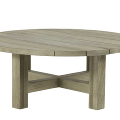 Cape Cod Round Coffee Table - Natural or Oyster Teak - Our Boat House