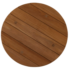 Cape Cod Round Coffee Table - Natural or Oyster Teak - Our Boat House