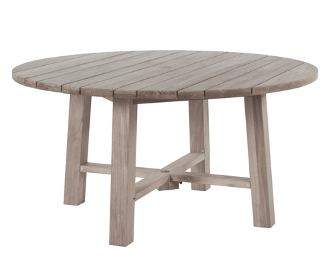 Cape Cod Round Dining Table - Natural or Oyster Teak - Our Boat House