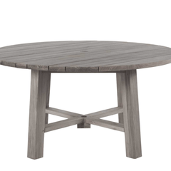 Cape Cod Round Dining Table - Natural or Oyster Teak - Our Boat House