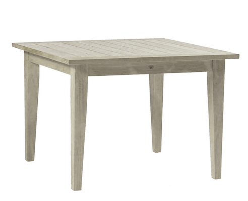 Cape Cod Square Teak Dining Table - Natural or Oyster Teak - Our Boat House