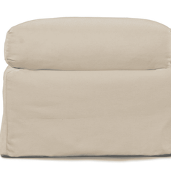 Captiva Outdoor Slipcovered Ottoman - Our Boat House