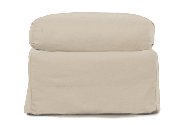 Captiva Outdoor Slipcovered Ottoman - Our Boat House
