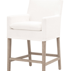 Carlsbad Slipcovered Counter Stool - Our Boat House
