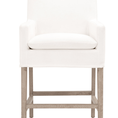 Carlsbad Slipcovered Counter Stool - Our Boat House