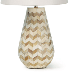 Cassia Chevron Table Lamp - Natural - Our Boat House