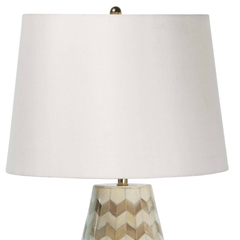 Cassia Chevron Table Lamp - Natural - Our Boat House